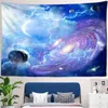 Psychedelic Moon Universe Galaxy Tapestry Decorazione bohémien per tappeti da parete camera da letto Photo Room Art J220804