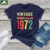 50 jaar oude geschenken Vintage 1972 Limited Edition 50e verjaardag T-shirt Katoen dames Tops Mode Unisex Oversized vrouwelijk T-shirt CX220331