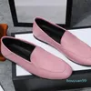 Primavera y otoño Diseñador de lujo Mujeres Zapatos de vestir Cuero genuino Casual Tacón plano Zapatilla Hebilla de metal Zapatillas Mocasines para mujer Pisotear 2022