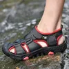 2022 neue Männer Sommersandalen Echtes Leder Freizeitschuhe Mann Römische Stil Strand Sandalen Marke Männer Schuhe Große Größe Sommer Sneakers