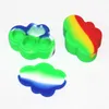 Colorful Cloud Shape Silicone Container Jar Dab Box 22ML non stick silicone containers lids Tobacco Storage jars dabber tool quartz banger smoking bowl