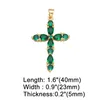 Pendant Necklaces Large Cross Pendants For Necklace Copper Gold Plated CZ Crucifix Handmade Jewellery Making Supplies Wholesale Pdta771Penda