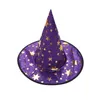 Occasions spéciales Enfants Halloween Costume Sorcière Assistant Cape Cape avec Chapeau Pointu Ensemble Anime Cosplay Fête Étoiles Motif Filles Garçons Magicien Tenue 220826