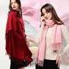 Women Cashmere Scarf Slight Warm Warm Darm Winter Orchves for Ladies Hijabs Pashmina Shawls تلتف شرابة الإناث Echarpe 220812