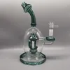 Billiga Laker Color Beaker Bong 14,4 mm Joint Size Mushroom Design Glass Pipe 23 cm Tall Dab Rigs
