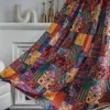 Perde Drapes Dekoratif Boho Perdeler Oturma Odasında Pencereler Hazır Ulusal Stil Yaması Yarı Gölgeleme Bölücü Gövdeleri