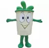 2022 Tazza di tè verde di alta qualità Costume della mascotte Halloween Natale Personaggio dei cartoni animati Abiti Vestito Volantini pubblicitari Abbigliamento Carnevale Unisex Adulti Outfit