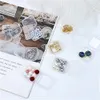 Mini boîte de conteneurs de stockage carrée avec couvercle à charnière bouchons d'oreilles transparents boîtes transparentes en plastique pour bijoux en perles