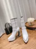 2022 bottes d'automne et d'hiver modèles de passerelle détestent le ciel talons hauts mode bottes courtes 15.5CM plate-forme imperméable élastique