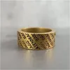 2022 MENS DESIGNER RINGS Fashion Hip Hop Luxury Jewelry for Women Bronze Gold Par Ring Classic Retro Ornament Full Letter Big 4292662