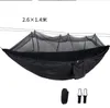 Portable Dwuosobowy Camping Hamak ogrodniczy, 2 osoby Nylon Spadochron Hamak z Mos-Quito Net Hammocks