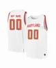 Xflsp 2022 College Custom Maryland Basketball Jersey 34 Len Bias Alex Len Kevin Huerter 25 Jalen Smith 23 Steve Francis 3 Juan Dixon 2 Aaron Wiggins