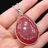 Pendant Necklaces Charms Water Drop Shape Necklace Natural Dragon Bone Agates Stone 28x42-30x45mm Length 40cmPendant