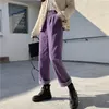 Pantalon féminin Capris Hzirip Femme Loose de haute qualité 2022 Plus taille droite Solide Chic en velours côtelet