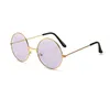 Mode Frauen Runde Sonnenbrille für Frauen Vintage Silber Gold Rahmen Männer Sonnenbrille Männlich Weiblich Retro