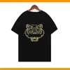 Diseñador de camisetas masculinas Diseñador de camiseta Kenzo Bordado Tigre Tiger Camisetas para hombres Letras de algodón Camiseta de algodón Hip Hop Street Luxury Asian Size S-2xl 400L