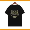 Kenzo Men's TシャツファッションKenzo Tshirt Embroidery Tiger Head Tees Men Letter