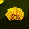 Earrings & Necklace Missvikki Luxury Palm Tree Leaf Nigerian Choker Jewelry Sets For Women Wedding Cubic Zircon Dubai Gold Bridal Set 2022Ea