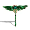 Vintage druppelolie Email Dragonfly -broches Pinnen voor mannen vrouwen elegante broche mentale kledingjacht sieraden accessoires