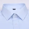 Tenue décontractée pour hommes chemise à manches courtes été blanc bleu rose noir mâle coupe régulière hommes sociaux s 4XL 5XL 6XL 7XL 8XL 220401