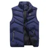 Men's Vests Winter Plus Size Parka Vest Mens Casual Slim Waist Coat Men Autumn Stand Collar Body Warmer Solid Sleeveless Jacket Brand Phin22