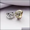 Band Rings Jewelry Retro Individuality Ring For Women Men Necessary Accessories Nightclubs Bars Personality Dragon Fashion Jew Dhtwv