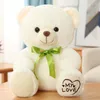 Gevulde dieren speelgoed pluche schattig 25 cm zittende trompet vlinder festival lint teddybeer pluche speelgoed