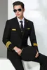 رياضية رجالية الراقية الطيران سليم تناسب الكابتن الزي الرسمي الذكور الهواء المبتدئ الطيار الدعاوى