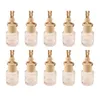 Stock Car Parfume Bottle Home Diffusers Pendant Parfym Ornament luftfräschare för eteriska oljor doft tomma glasflaskor FY5288 0704