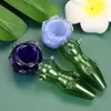 Smoking Pipes Rose Shape Glass Hand Pipe Bubbler Grage Design Portable pour Oil Dab Rig