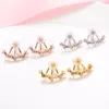 Stud Fashion Crystal Bijoux Mignon Fleurs de cerisier Boucles d'oreilles pour femmes Imitation Perle Petite Marguerite Brincos 2022Stud Kirs22