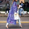 Qingwen 패션 컬러 블로킹 옷깃 디지털 프린트 더블 사이드 울 코트 가을/겨울 코트 여성 Casaco Feminino Inverno L220725