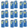 NCAA College UCLA Bruins Basketball 24 Jaime Jaquez Jr Jerseys University 1 Jules Bernard 10 Tyger Campbell 2 Cody Riley 5 Chris Smith Johnny Juzang Anpassad namnnummer