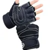 Велосипедные перчатки с половиной пальцев против скольжения против протаскивания спортивного дыхания в воздухопроницаемой форме для подъема.