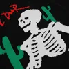Heren Hip Hop Trui Cartoon Skelet Streetwear Harajukuカジュアル特大ゲブライドTrui 2021 Herfst Katoen Trui Zwarte Top T220730