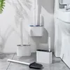 Toilettenbürsten-Trockenhalter mit Silikonborsten und kleinem Toilettenbürstenhalter für Badezimmer, Urinal, Tiefenreinigungswerkzeug, Wand-WC-Zubehör 220511