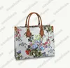 22SS Onthego Bag Flower Flower Rradient Spring in the City Mm PM Mini Tote Womens Designer Colorful Canvas Leather Leather Cartment on the Go Handle Bags M20510 M21233