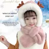 Caps & Hats Cute Antlers Beer Ear Hat Warm Plush Beanies Windproof Children's Novelty Fleece Casual Scarf Fashion Cap Winter Women R9N5C