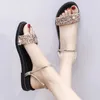 Sandals Gladiator Women's Crystal Fashion Summer Shoes Flat Non-Slip Beach Women