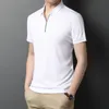 Heren Polos Zomer Korte mouw T -shirt Heren Casual Solid Color Men's Kleding Shirts Mens Fashion Slim Fit Poloshirt A46men's Men's mannen