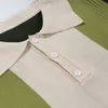 Mode Slim Men Polo Shirt Kort ärm Summer Thin S randig affär T Male 65 Bomull Högkvalitativ 220714