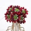 Fleurs décoratives couronnes légères de simulation d'application largement pratiques bouquet de fleurs de longue durée