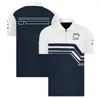 F1チームレーシングポロジャージーポリエステルクイック乾燥車ラペルTシャツ同じスタイルのカスタマイズ