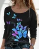 체육관 의류 여자 봄 패션 레트로 탑 레저 느슨한 통기성 인쇄 패턴 라운드 목 편안한 승화 티셔츠