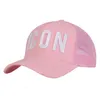DSQ Hat Summer Mesh Baseball Cap Men Women Pink Borduurwerk Icon Letters Dad Hip Trucker Hombre Gorras Casquette