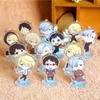 Keychains 1pc 6cm 애니메이션 키 체인 Yuri on Plisetsky Victor Nikiforov Katsuki Keyrings Portachiavi Charn Standing Platekeychains KeychainskeyC