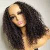 Glueless Jerry Curly Human Hair Wigs None Sew In NO Leave Out V Part Wig Beginner Friendly Thin Wigs 26inch U Shape Women