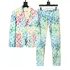 Ternos masculinos designer de moda blazers homem clássico casual floral impressão jaqueta luxo marca manga longa slimsuit coats9588301l