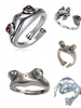 12pcs Band Ring Set For Women Girls Snake Animals Fashion Men Jewelry Vintage Ancient Silver Punk Gothic Adjustable Rings Bulk