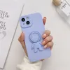 3D cute astronautas casos de telefone concha olho bracket anel titular all-inclusive tampa protetora para iphone 11 12 13 pro max xs xr 78 caso